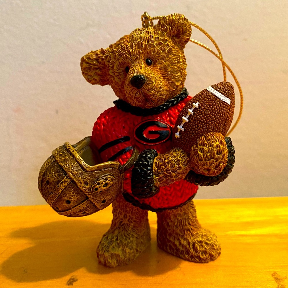 2002 The Ridgewood Collection University of Georgia bear Christmas ornament